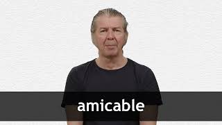 How to pronounce AMICABLE in American English [upl. by Layol924]