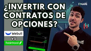 🟢 Cómo son los contratos de opciones en Robinhood y en Webull  Cómo funcionan las opciones  Finare [upl. by Pich34]