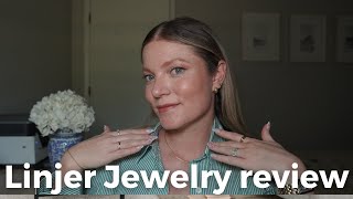 LINJER JEWELRY REVIEW  Gold Vermeil Tennis Necklace and Bracelet  AD jewelry jewelryreview [upl. by Aihsele]