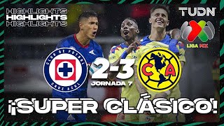 HIGHLIGHTS  Cruz Azul 23 América  AP2023J7  Liga Mx  TUDN [upl. by Itraa]