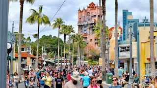 Spring Break 2022 Crowds at Disneys Hollywood Studios in 4K  Walt Disney World Florida March 2022 [upl. by Len621]