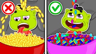 Liam Family USA  Rainbow Meals Machine Super Challenge  Family Kids Cartoons [upl. by Hartfield]