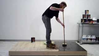 How To Stain And Protect Your Floor  Environmentally Friendly  Sansin [upl. by Ahsinelg]