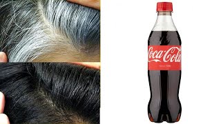 Des cheveux blancs aux cheveux noirs naturellement en seulement 4 minutes avec Coca Cola 100naturel [upl. by Akema]