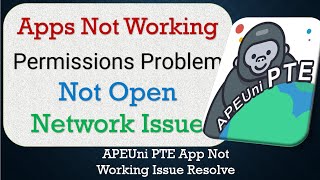 How To Fix APEUni App not working  Not Open  Space Issue  Network amp Permissions Issue [upl. by Romola480]