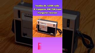 Toshiba 8L420R radio 8 transistor AMSW two band receiver 1965s in Japan oldradio viral video [upl. by Bev370]