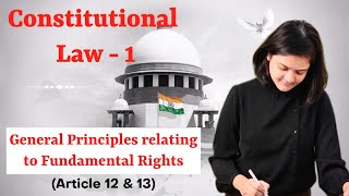 Constitutional Law I M3 General Principles relating to Fundamental Rights ARTICLE 12 AND 13 [upl. by Mcmullan]