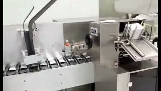 AILE 300CPM High Speed Medicine MDI Metered Aerosol Cartoning Machineworking in customer factory [upl. by Aramac]