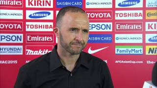 Interview Match 5 Djamel Belmadi Qatar Coach [upl. by Micheil]