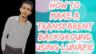 How To Make a Transparent Background Using LunaPic  Edit Photo on web LunaPic [upl. by Sido977]