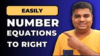 How To Number Equations In Word  Easy Tutorial [upl. by Enirhtac464]