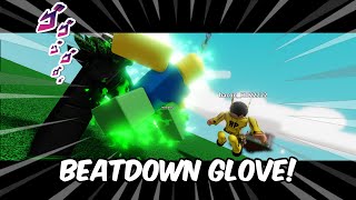 NEW BEATDOWN GLOVE JoJo Reference  Slap Battles [upl. by Serdna802]