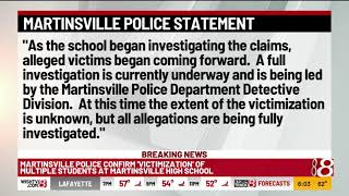 Martinsville police investigating quotvictimizationquot of high school students [upl. by Furnary835]