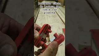 Cinta de madera con planchawoodscrafttips woodworksdiy woodcraftDargio23 [upl. by Aiekam]