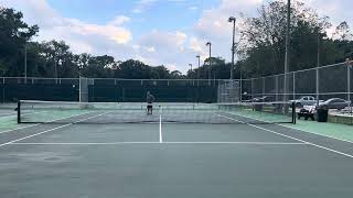 Practicing the Tennis Serve Slice Flat and Kick serve and Tennis strategies [upl. by Gautier545]