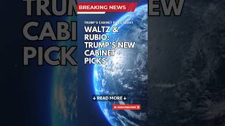 Waltz amp Rubio Trump’s Security Choices  breakingnews globalnews usa uspolitics shorts [upl. by Soirtimid]