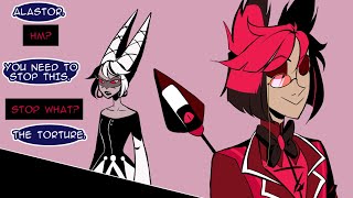 Carmila VS Alastor • PART 1• Hazbin HotelHelluva Boss • COMIC DUB [upl. by Yonita]