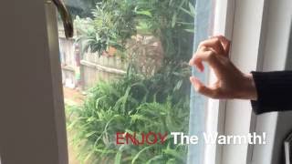 How to Install 3M Window Film Insulation Ecobobconz [upl. by Nuahc999]