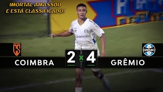 Coimbra x Grêmio  Melhores Momentos  Copinha 2024 [upl. by Allenod]