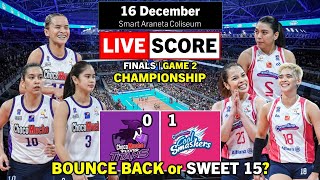 Choco Mucho vs Creamline  Championship Game 2 Bounce back or Sweet 15  PVL AFC Live Scoreboard [upl. by Edd775]