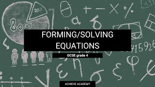 Cant Understand FormingSolving Equations Its This Easy  GCSE maths [upl. by Ettesus]