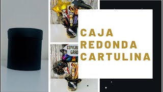 CAJA REDONDA O CILÍNDRICA DE CARTULINA [upl. by Goodrow]