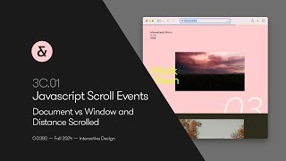 3C01 — JavaScript Scroll Events — Document vs Window and Distance Scrolled [upl. by Modeste]