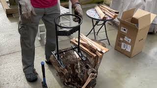 Unpacking and Testing out a Vevor Firewood Kindling Splitter [upl. by Acemat]