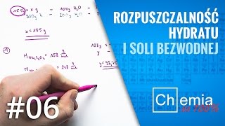 Matura z chemii Jak obliczyć rozpuszczalność HYDRATU I SOLI BEZWODNEJ  Zadanie Dnia 6 [upl. by Biagio]