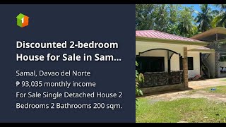 Discounted 2bedroom House for Sale in Samal Island Davao [upl. by Attelocin244]