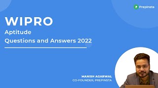 Wipro Aptitude Questions and Answers 2022 [upl. by Hendon]