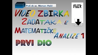 Mat indukcija  Kompleksni brojevi  Video Zbirka Zadataka iz Matematičke Analize 1  1 dio [upl. by Neeka]