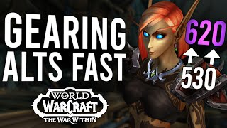 The FASTEST Way To Gear Alts In The War Within Season 1  World Of Warcraft [upl. by Odlavu973]