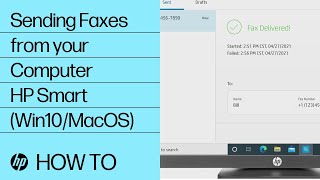 Sending Faxes from Your Computer Using HP Smart  HP Printers  HP Support [upl. by Cumine650]