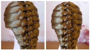 Tuto coiffure simple cheveux longmi long 💗 Coiffure tresse originale 💗 facile à faire [upl. by Antonella]