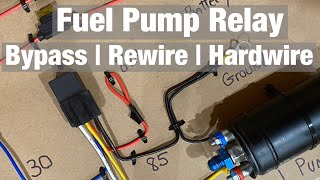 How To Wire Electric Fuel Pump Relay  Bypass  Rewire  Hardwire Upgrade [upl. by Jeddy990]