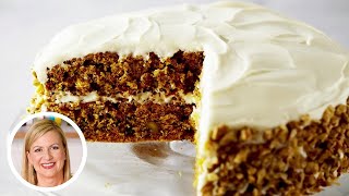 Professional Baker Teaches You How To Make CARROT CAKE [upl. by Hpesoy]