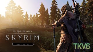 Skyrim SE Modded  TKV6 Enb Gameplay Test  Dragon Rising [upl. by Tench]