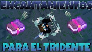 ENCANTAMIENTOS para los TRIDENTES  Guía de encantamientos de MINECRAFT [upl. by Inalel]