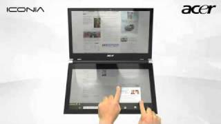 Acer Iconia Dual Display Touchbook Tablet PC [upl. by Duggan]