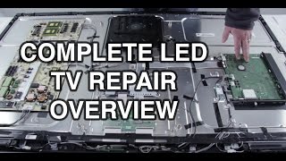 LED TV Repair Tutorial  Common Symptoms amp Solutions  How to Repair LED TVs [upl. by Anastasius]