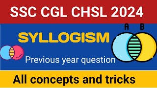 SSC CGL CHSL MTS Reasoning  Syllogism  Syllogism reasoning tricks  Syllogism PYQ [upl. by Alethea]