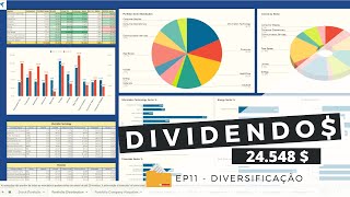 Dividendos  EP11 Diversificação [upl. by Gaughan412]