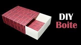 Comment fabriquer une boite cadeau  DIY boite en papier [upl. by Ainatnas]