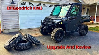 BFGoodrich KM3 Tire Upgrade And Review 2025 Polaris Ranger XP1000 Northstar Premium [upl. by Maite]