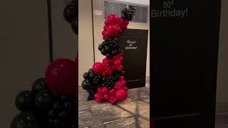 60th Birthday Party balloonartist balloondecor events smallbusiness birthdaycelebration [upl. by Yennej]