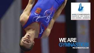 2015 Trampoline Worlds Odense DEN – Trampoline Qualifications  another Chinese delight [upl. by Roland]