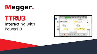 Megger TTRU3 Interacting with PowerDB [upl. by Christiana]