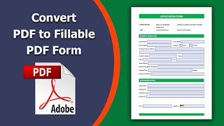 How to convert pdf to fillable form using Adobe Acrobat Pro DC [upl. by Phaih717]