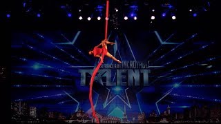 WOW  Watch Mizuki Aerial silks act on Frances got talent [upl. by Hgielrahc247]